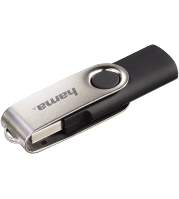 Hama FlashPen Rotate USB 2.0 (128GB) (schwarz/silber)