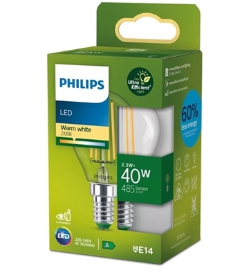Philips LED CLA 40W P45 E14 CL UE SRT4