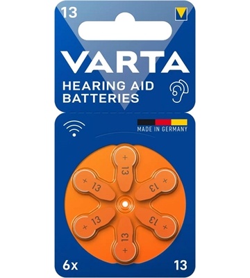 Varta V13 Hörgerätebatterie 6er Blister