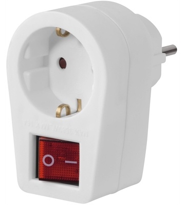 Hama Steckdosenadapter (weiß)