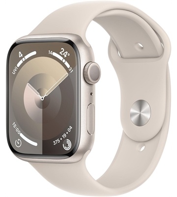 Apple Apple Watch Series 9 (45mm) GPS (polarstern/polarst) - Ausstellungsgerät