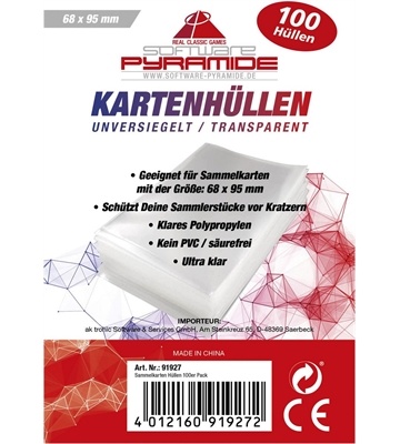 Software Pyramide Sammelkarten Hüllen 100er Pack