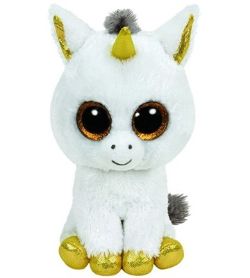 ty Pegasus Einhorn 15cm Glubschis (weiß/gold)