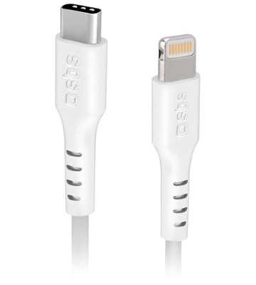 sbs USB Type-C > Lightning Kabel (1m) (weiß)