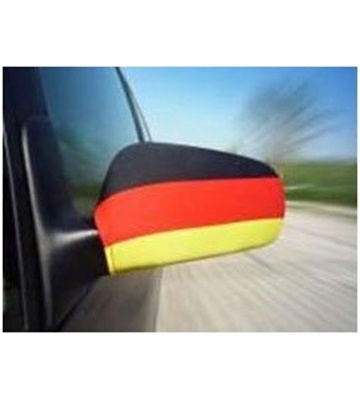 EAXUS Aussenspiegelfahne 2er Set (schwarz/rot/gold)