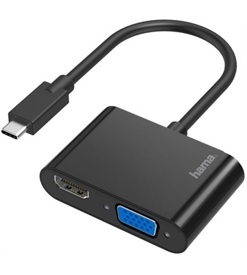Hama 2in1 Video-Adapter (schwarz)
