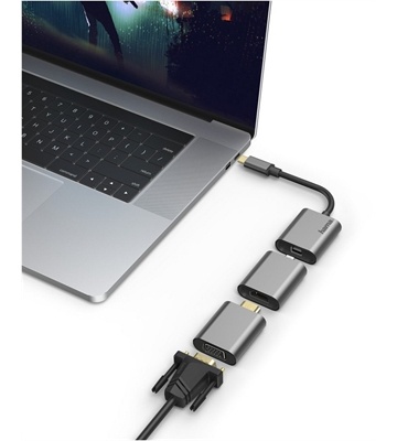 Hama 6in1 Video-Adapter-Set (grau)