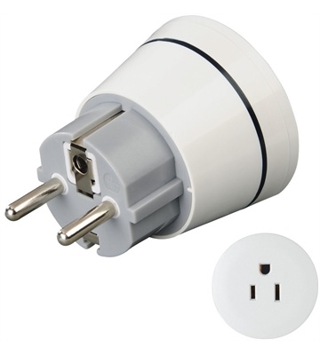 Hama Reiseadapter (USA+Kanada) (weiß)