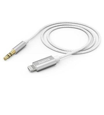 Hama Aux>Lightning Kabel (1m) (weiß)