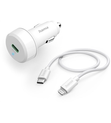 Hama Kfz-Ladeset Lightning PD (20W) (weiß)
