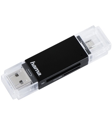 Hama Basic USB-2.0-OTG-Kartenleser (schwarz)