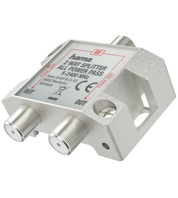 Hama SAT-Verteiler 2-fach (silber)