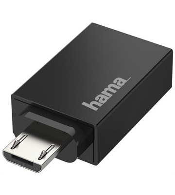 Hama Micro-USB-OTG auf USB-A-Adapter (schwarz)