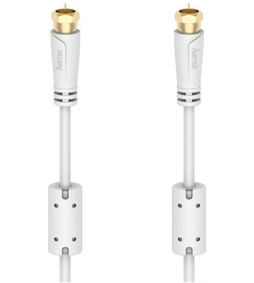 Hama Koaxialkabel für Kabelrouter (3m) (weiß)