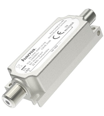 Hama SAT-Inline-Verstärker (20dB) (silber)