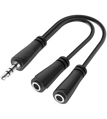 Hama 3,5-mm-Audio-Klinke-Adapter (schwarz)