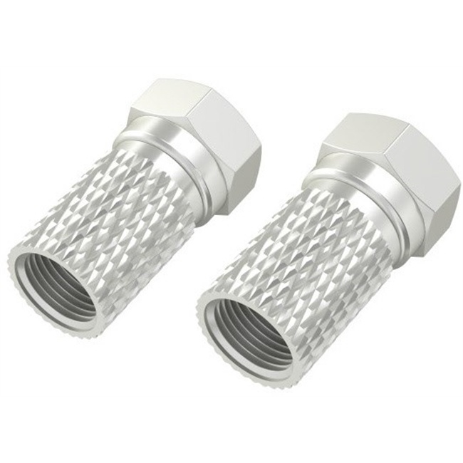 Hama F-Stecker (6,8mm) (2 Stk.)