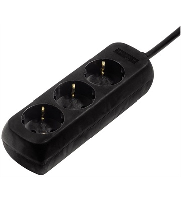 Hama Steckdosenleiste 3-fach (1,4m) (schwarz)