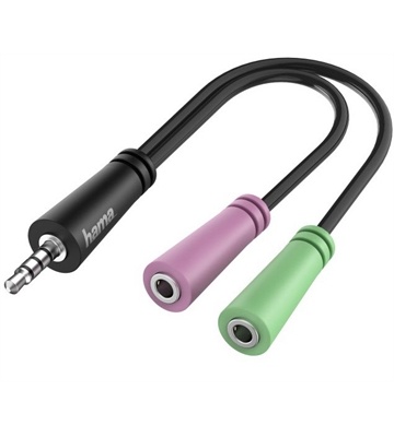 Hama 3,5-mm-Audio-Klinke-Adapter (schwarz)