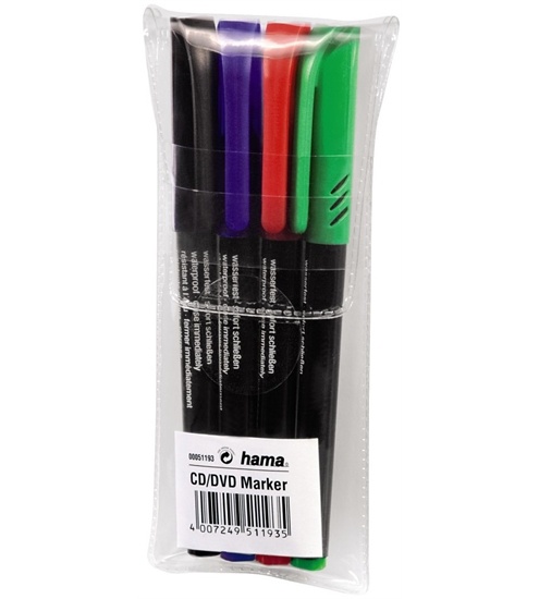 Hama CD/DVD Marker 4er-Set (20er Displ.)