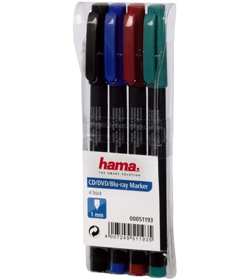 Hama CD/DVD Marker 4er-Set (20er Displ.)