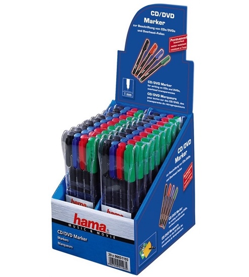 Hama CD/DVD Marker 4er-Set (20er Displ.)