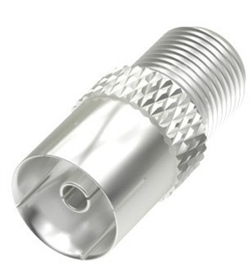 Hama F-Kupplung>Koax-Kupplung (silber)