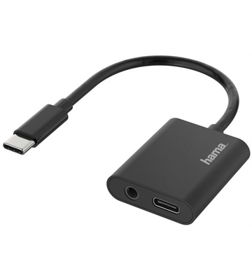 Hama Audio-Adapter 2in1 (schwarz)