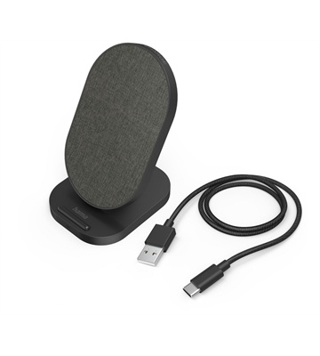Hama Wireless Charger QI-FC10S-Fabric (schwarz)