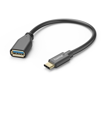Hama USB-Adapterkabel (0,15m) (schwarz)
