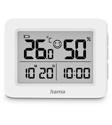 Hama Lefkada Thermo-/Hygrometer (weiß)
