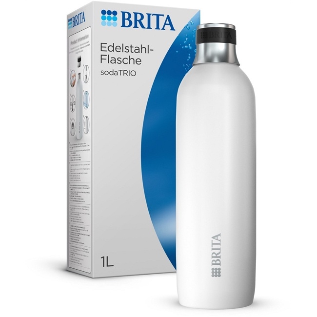 BRITA sodaTRIO Edelstahlflasche groß