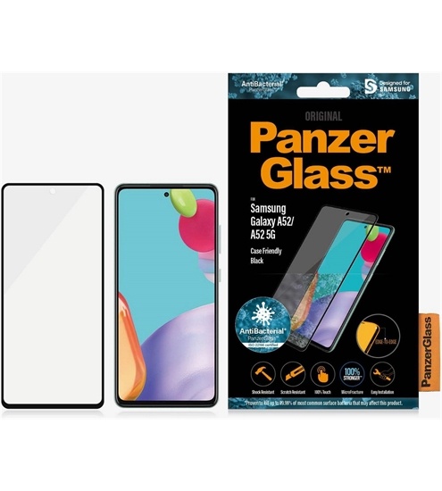 PanzerGlass Displayschutz E2E CF Antibakt.