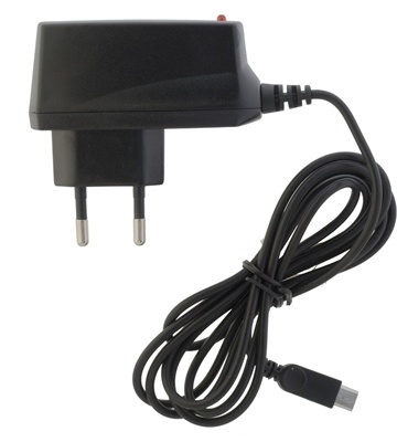 Peter Jäckel Reiseladegerät 220V Micro-USB (schwarz)