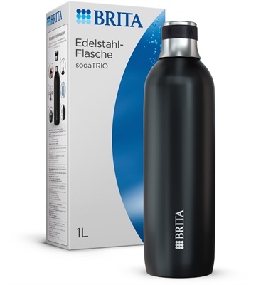 BRITA sodaTRIO Edelstahlflasche groß