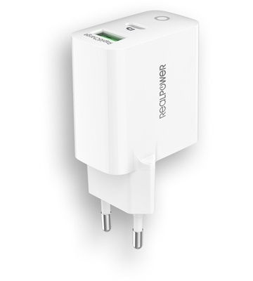 RealPower PC-38 USB/-C Wandladegerät (38W)