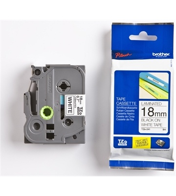 Brother TZe-241 18mm (8m) Schriftband (weiß/schwarz)