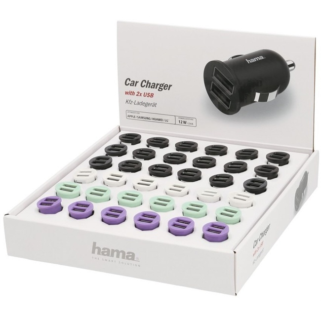 Hama Kfz-Ladegerät, 2-fach USB, 2.4 A