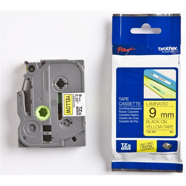 Brother TZe-621 9mm (8m) Schriftband