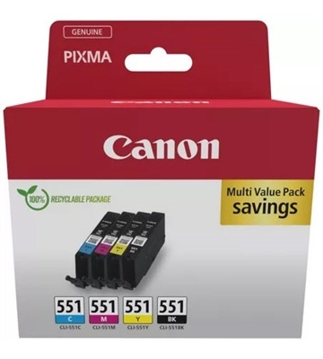 Canon CLI-551 Multipack (4-farbig)
