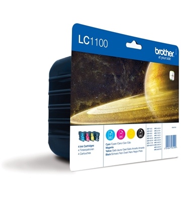 Brother LC-1100 Tintenpatrone Value-Pack (4-farbig)