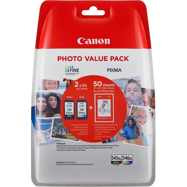 Canon PG-545 XL/CL546 XL Photo Value Pack