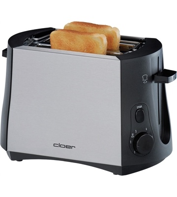 Cloer 3419 Toaster (edelstahl/schwarz)