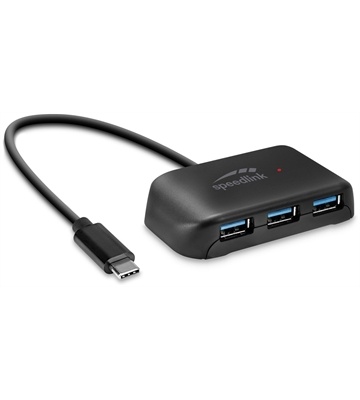 SPEEDLINK Snappy Evo Type-C 4-Port (schwarz)